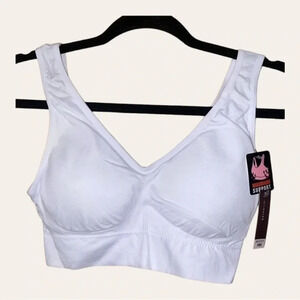 0528. SOFRA PADDED BRA OS WHITE PERFECT CONDITION MAXIMUM SUPPORT